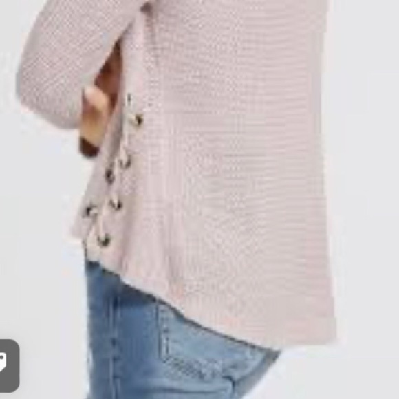 💜3/$30 XS Pullover Sweater with Lacing - Picture 7 of 7